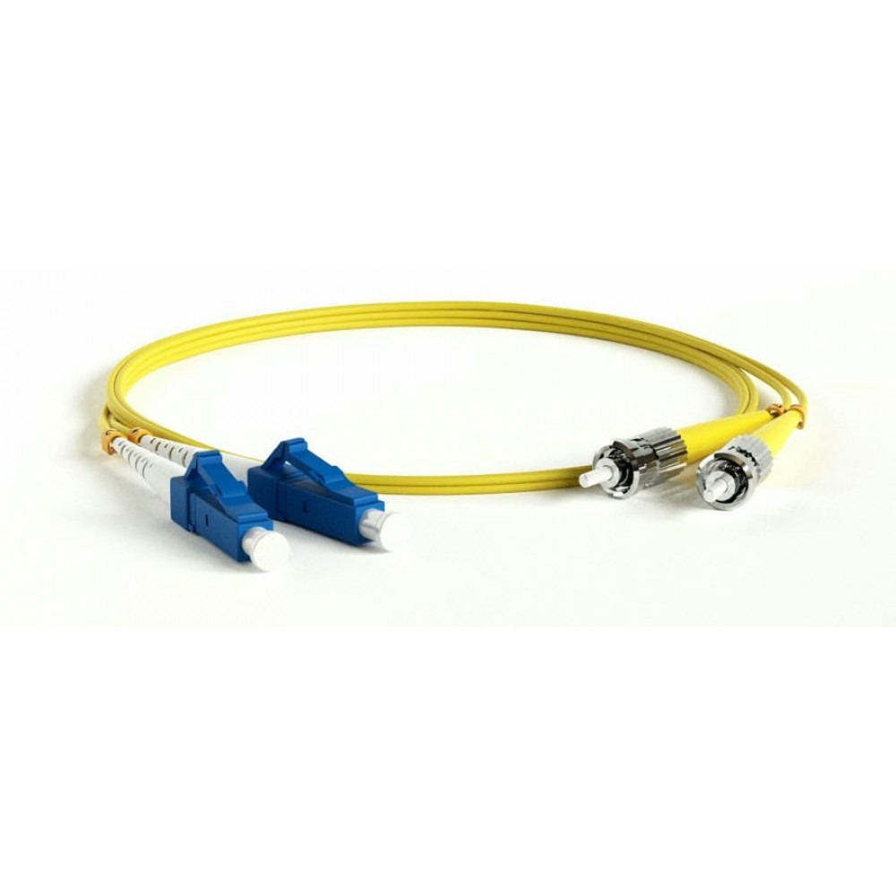 FC-D2-9-SC/UR-ST/UR-H-2M-LSZH-YL. Патч-корд волоконно-оптический ST-SC. Hyperline