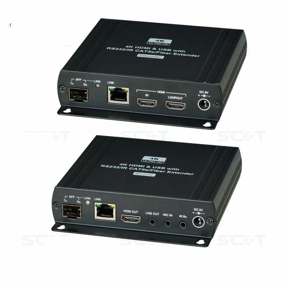 HKM01-4K. Удлинитель KVM. SC&T