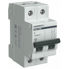 GENERICA ВА47-29М 2P 3А 4,5кА C (MVA21-2-003-C-G). Автоматический выключатель. IEK