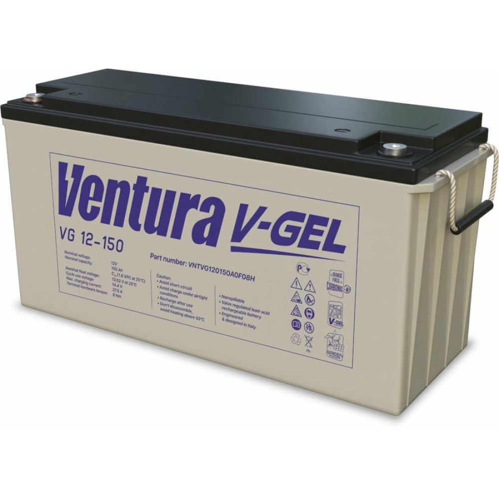 Ventura VG 12-150. Аккумулятор герметичный свинцово-кислотный. Ventura
