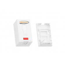 NMC-MB1P-ST-WT. Корпус настенной розетки. NIKOMAX