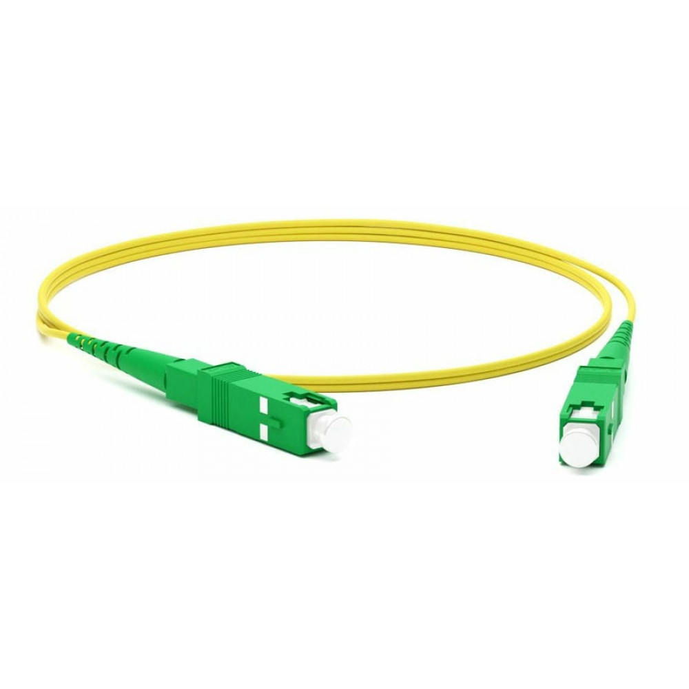 FC-D2-9-FC/UR-SC/UR-H-20M-LSZH-YL. Патч-корд волоконно-оптический одномодовый. Hyperline