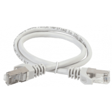 GENERICA Патч-корд кат. 5Е FTP 0,5м серый (PC01-C5EF-05M-G). Патч-корд медный. IEK
