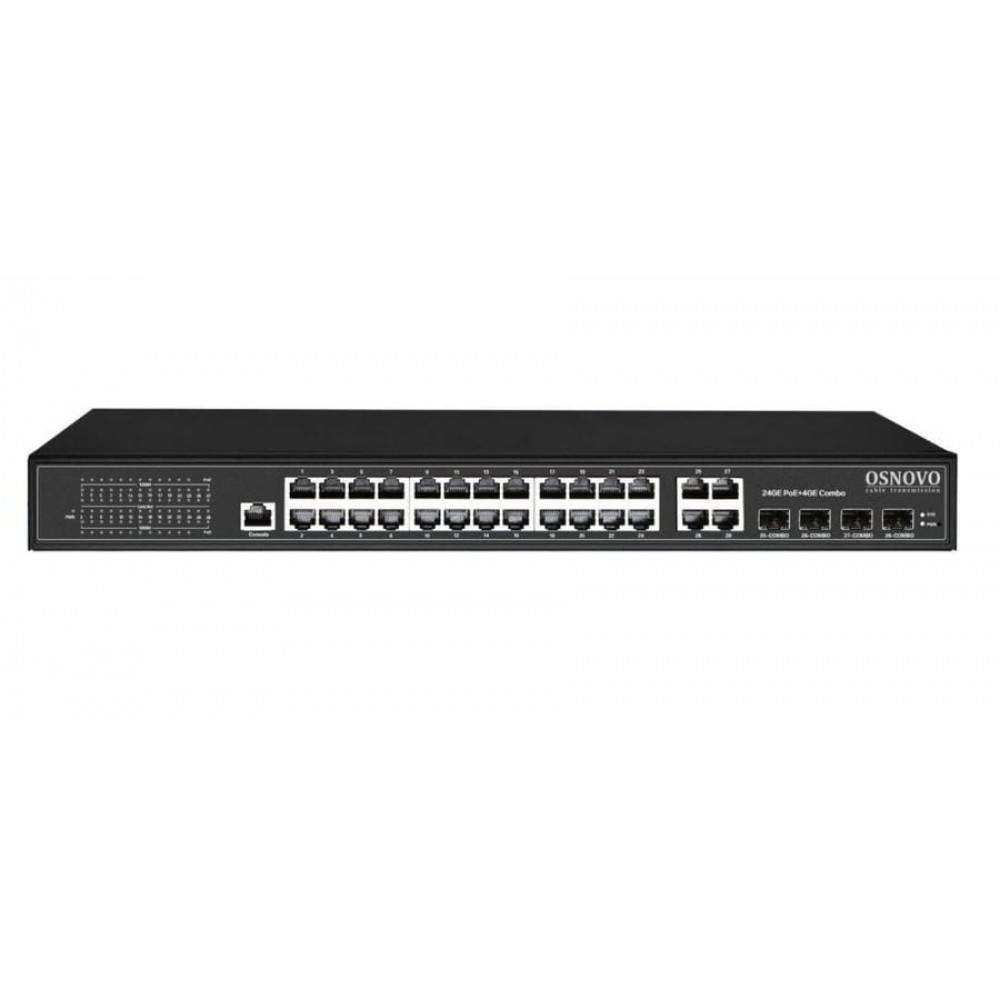 SW-8244/L(400W). Коммутатор 24-портовый Gigabit Ethernet с PoE. OSNOVO