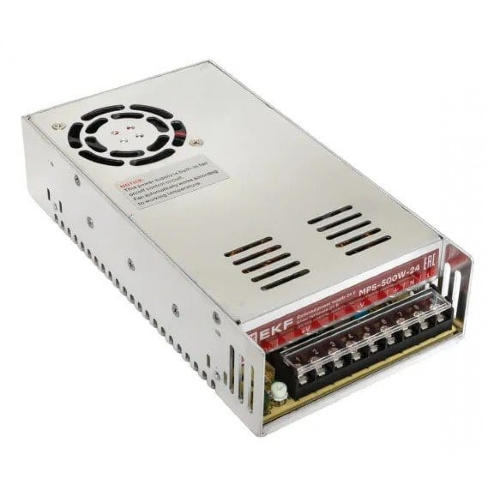 MPS-500W-24. Блок питания на монтажную панель 500Вт. EKF