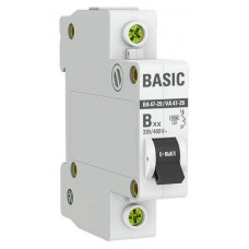 1P 20А (B) 4,5кА ВА 47-29 Basic (mcb4729-1-20-B). Автоматический выключатель. EKF