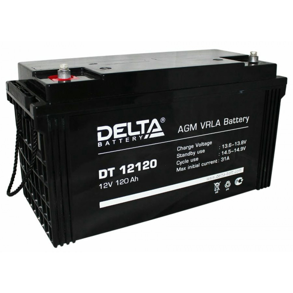 Delta DT 12120. Аккумулятор герметичный свинцово-кислотный. Delta