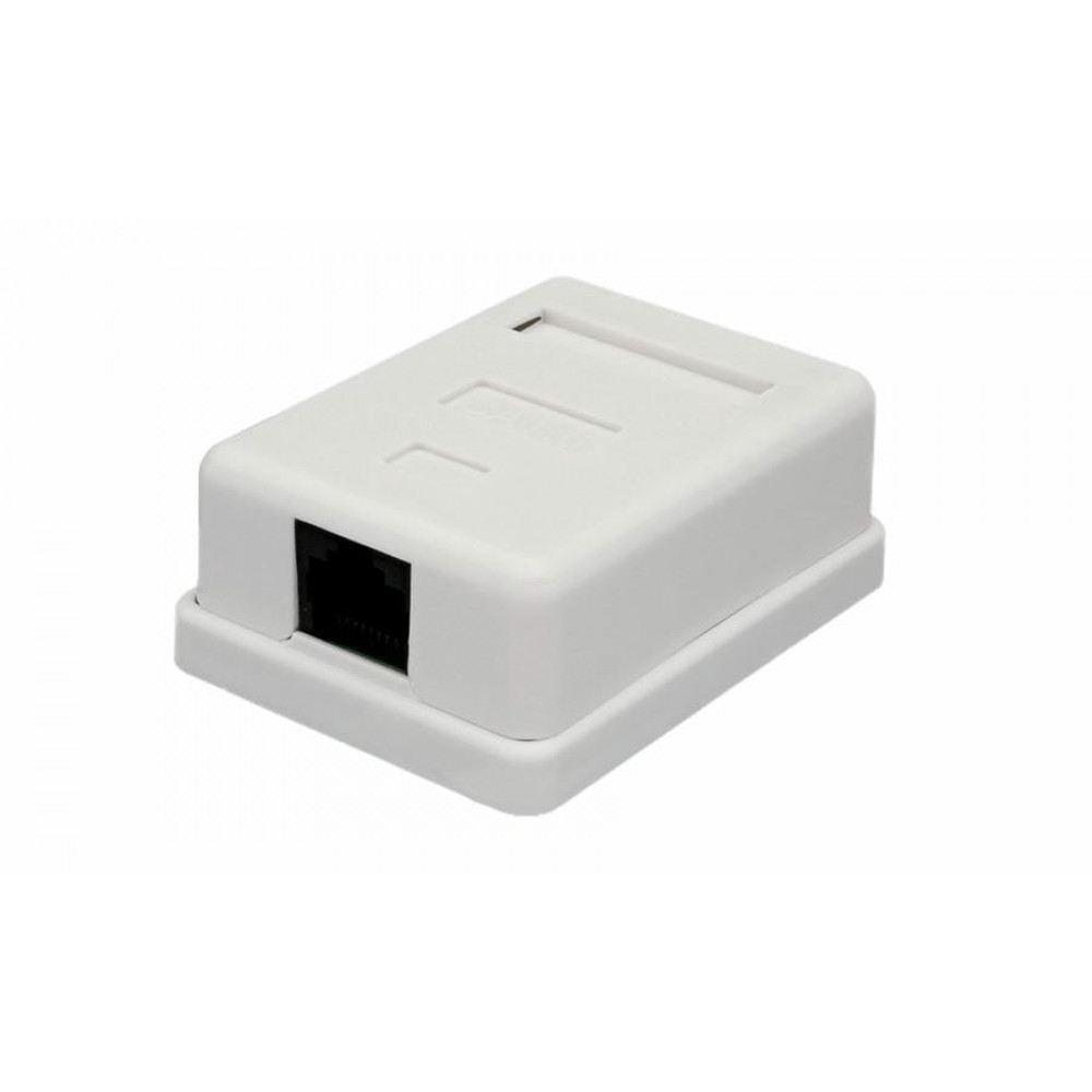 Розетка настенная RJ-45, 8P8C, Cat.6, 1 порт UTP (10-0355). Компьютерная розетка. SUPRLAN