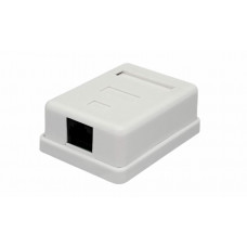 Розетка настенная RJ-45, 8P8C, Cat.6, 1 порт UTP (10-0355). Компьютерная розетка. SUPRLAN