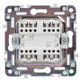 SKANDY Выключатель 2-клавишный проходной SK-V05W скрытой установки 10А арктический белый (SK-V22-0-10-K01). Выключатель. IEK