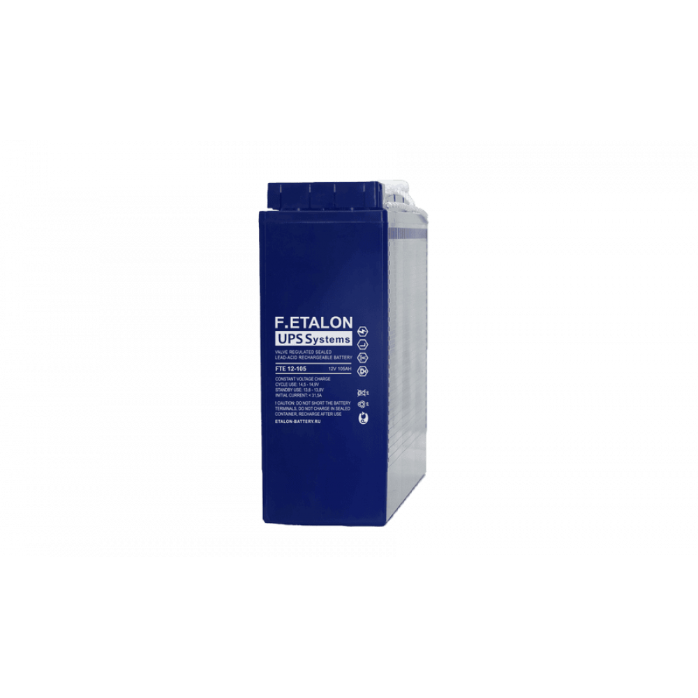 F.ETALON FTE 12-105. Аккумулятор герметичный свинцово-кислотный. ETALON