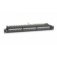 PL-24-Cat.6-SH-Dual (7234c). Патч-панель 19. CABEUS