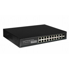 SW-8182/L(300W). Коммутатор 16-портовый Gigabit Ethernet с PoE. OSNOVO