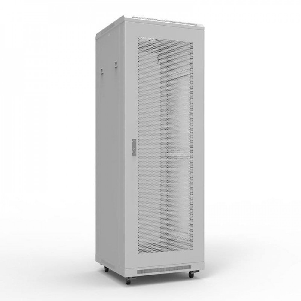 Шкаф напольный 19 22U 600х800мм, передняя и задняя дверь перфорация, RAL 7035 REXANT (04-2340). Шкаф телекоммуникационный 19 напольный 22U. Rexant