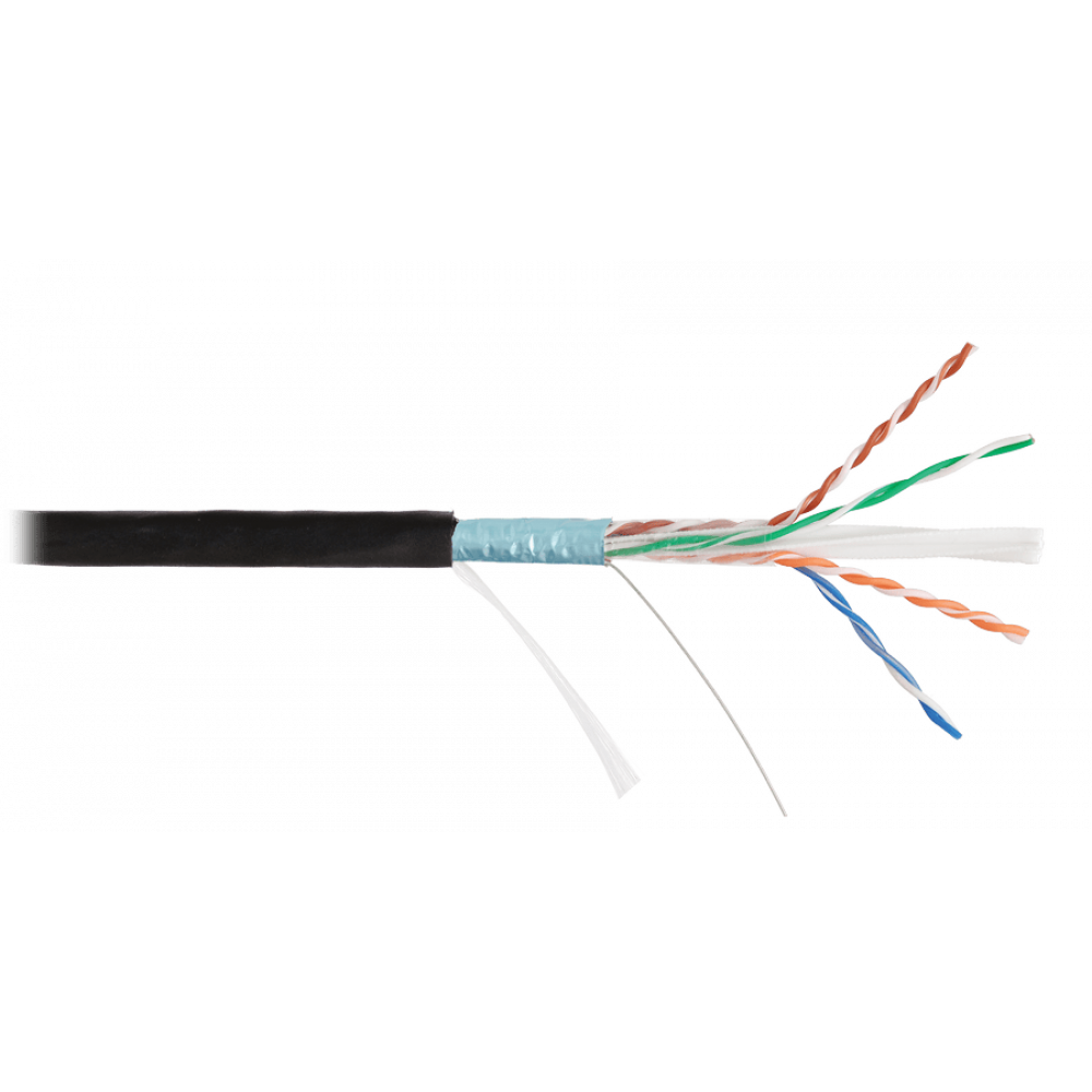 F/UTP 4pair, Cat6, Solid, Out, PVC (NMC 4240B-BK). Кабель «витая пара» (LAN) для структурированных систем связи. NIKOMAX