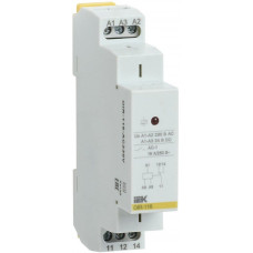 Реле промежуточное модульное OIR 1 контакт 16А 230В AC (OIR-116-AC230V). Реле промежуточное модульное. IEK