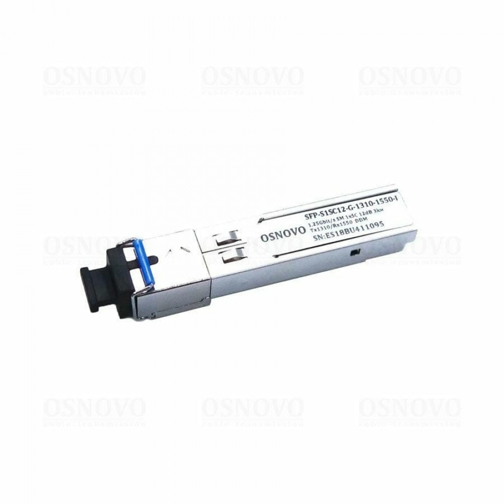 SFP-S1SC12-G-1310-1550-I. SFP-модуль. OSNOVO