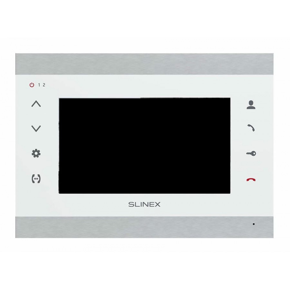 SL-07N Cloud (Silver+White). Монитор домофона цветной с функцией «свободные руки». SLINEX