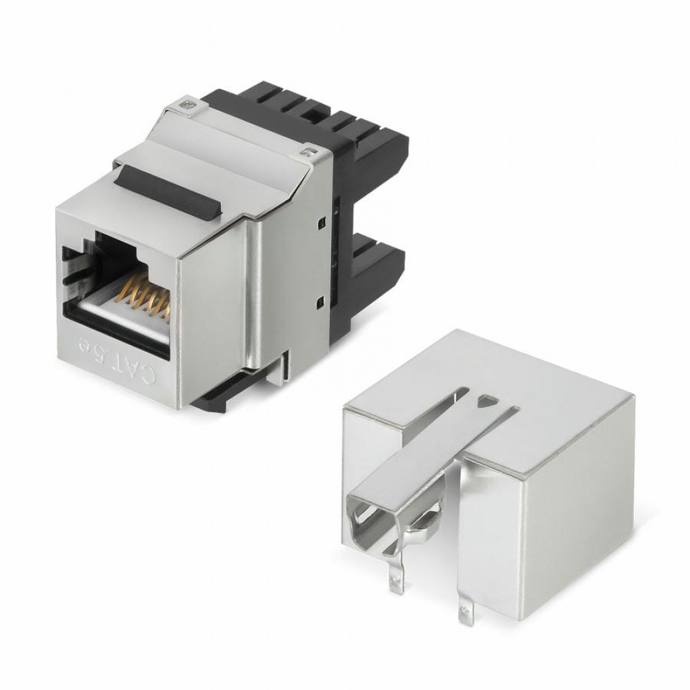 KJ-RJ45-Cat.5e-SH-180 (7962c). Вставка Keystone Jack RJ-45. CABEUS