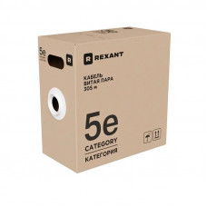 F/UTP, CAT 5e, ZH нг(А)-HF, 4PR, 24AWG, INDOOR, SOLID, оранжевый, РФ REXANT (01-0150-R). Кабель «витая пара» (LAN) для структурированных систем связи. Rexant
