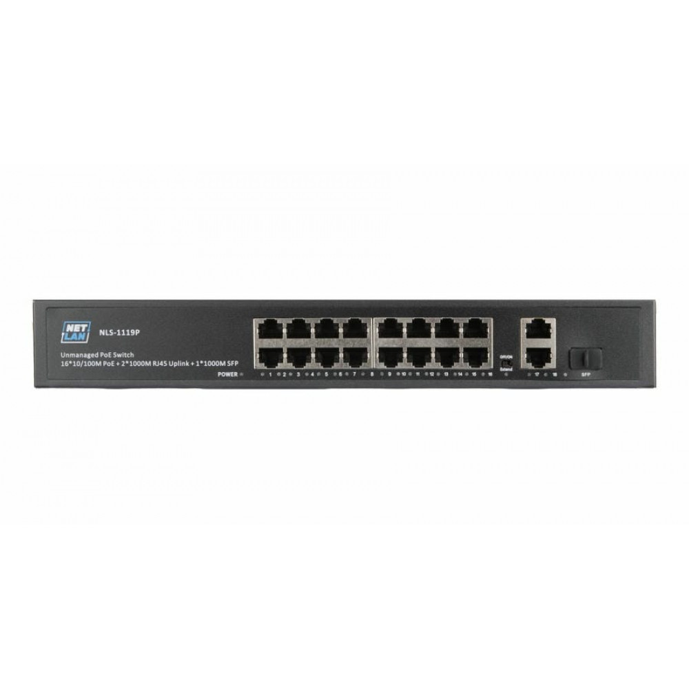 NLS-1119P. Коммутатор с PoE. NETLAN