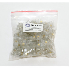 US010A (100шт). Телефонный разъем 4P4C (RJ-11). 5bites