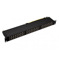 Патч-панель высокой плотности 19, 48xRJ-45, FTP, 6, 1U (10-0434). Патч-панель высокой плотности 19. SUPRLAN