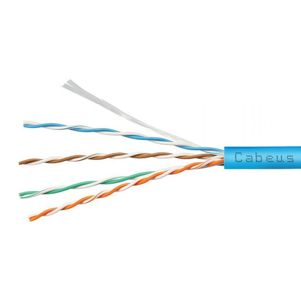 UTP-4P-Cat.5e-SOLID-LSZH-BL-50 (9777c-6). Кабель «витая пара» (LAN) для структурированных систем связи. CABEUS
