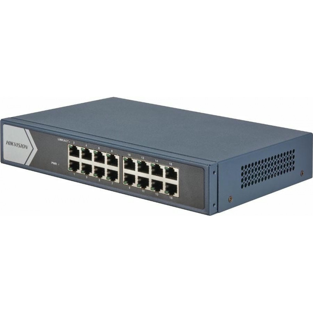 DS-3E0516-E(B). Коммутатор без POE. Hikvision