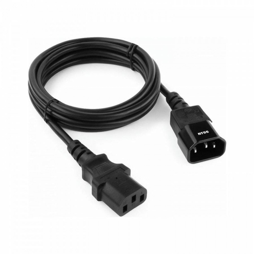 NTSS-PC13144 C13-С14 проводник.:3х1мм2 1.8м 220/250В 10Ач ерный. Кабель питания. NTSS