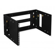 NC-6U-BK (11380c). Кронштейн настенный 19 6U, цвет черный. CABEUS