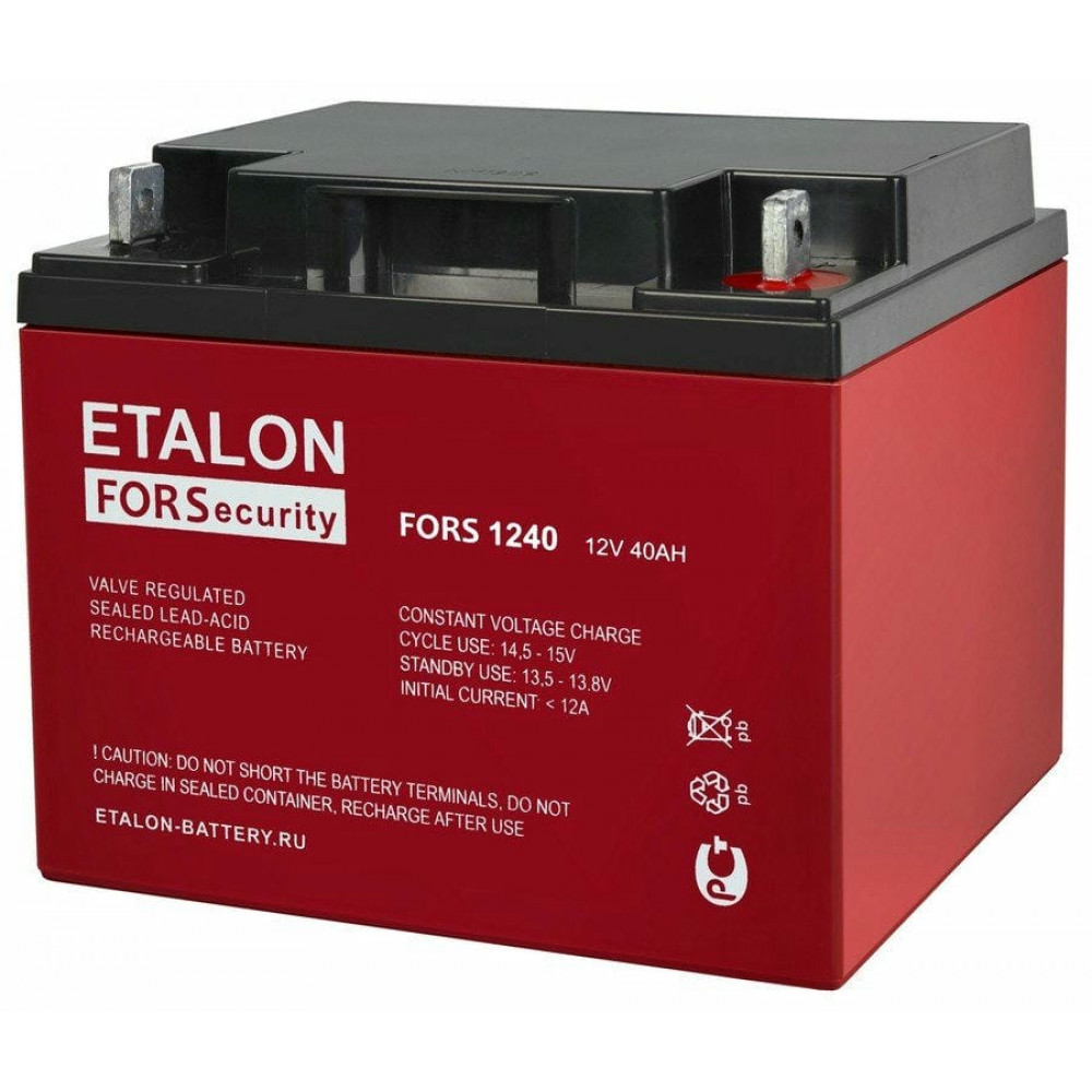 ETALON FORS 1240. Аккумулятор герметичный свинцово-кислотный. ETALON