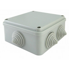 Коробка ОП 100х100х50мм, крышка на винтах, IP55, 6 вх. (SQ1401-1234). Распаячная коробка. TDM ЕLECTRIC