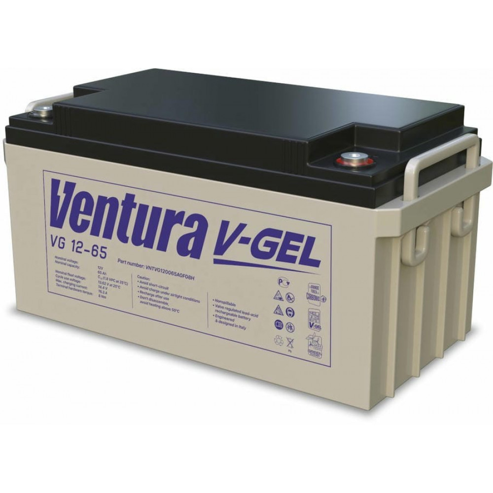 Ventura VG 12-65. Аккумулятор герметичный свинцово-кислотный. Ventura