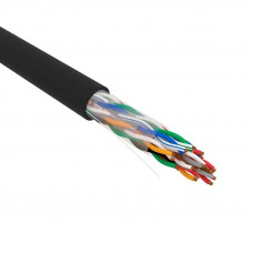 U/UTP, CAT 5е, PE, 10PR, 24AWG, OUTDOOR, SOLID, черный, РФ REXANT (01-1121-R). Кабель «витая пара» (LAN) для структурированных систем связи. Rexant