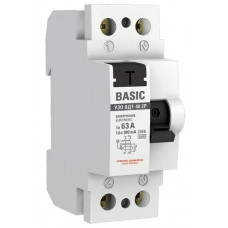 УЗО ВДТ-40 2P 63А/300мА Basic (elcb-2-63-300e-sim). Выключатель дифференциального тока (УЗО). EKF
