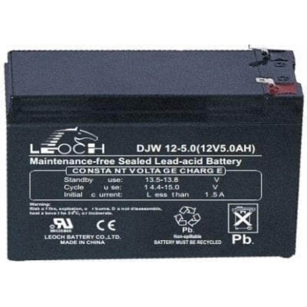 LEOCH DJW12-5,0. Аккумулятор герметичный свинцово-кислотный. LEOCH