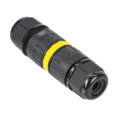 Коннектор кабельный герметичный WTP-102 3 PIN IP68 (UWC10-I-024-3-68). Сквозная ответвительная муфта. IEK
