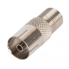 EC-CC-F-PAL-FM-MT-100 (100 шт). Адаптер для коаксиальных кабелей, F-тип-PAL-female. NETLAN