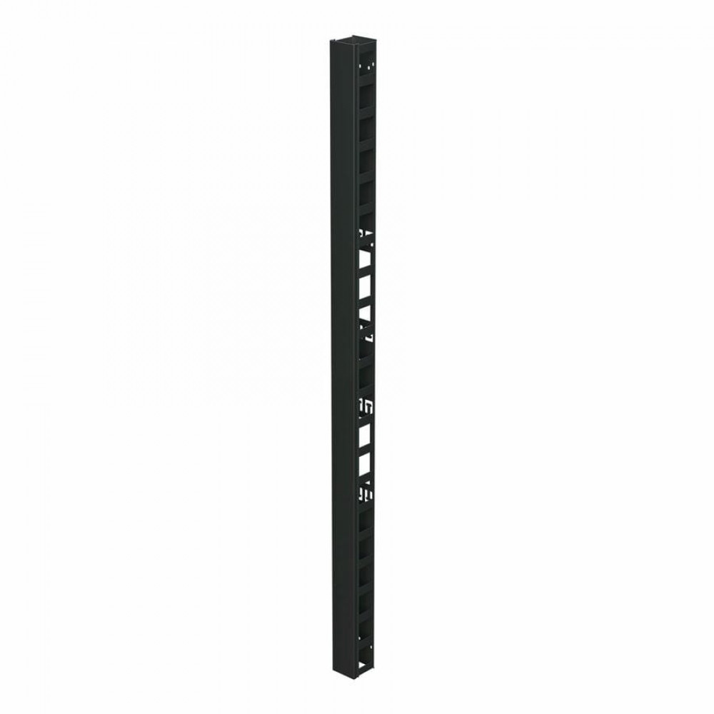 Организатор вертикальный с крышкой 47U, 90мм, для IT-CQE черный (R5VRPC4790B). Организатор вертикальный с крышкой. ДКС