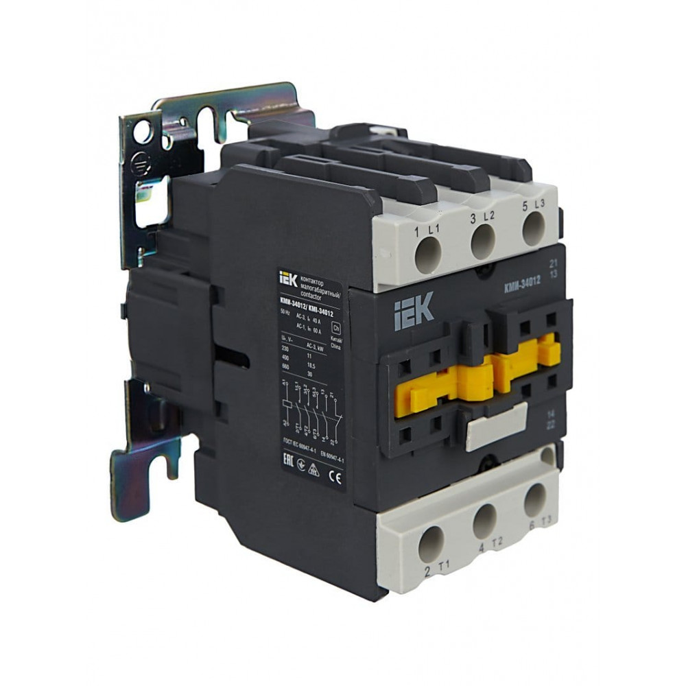 Контактор КМИ-34012 40А 230В/АС3 1NO;1NC (KKM31-040-230-11). Контактор. IEK