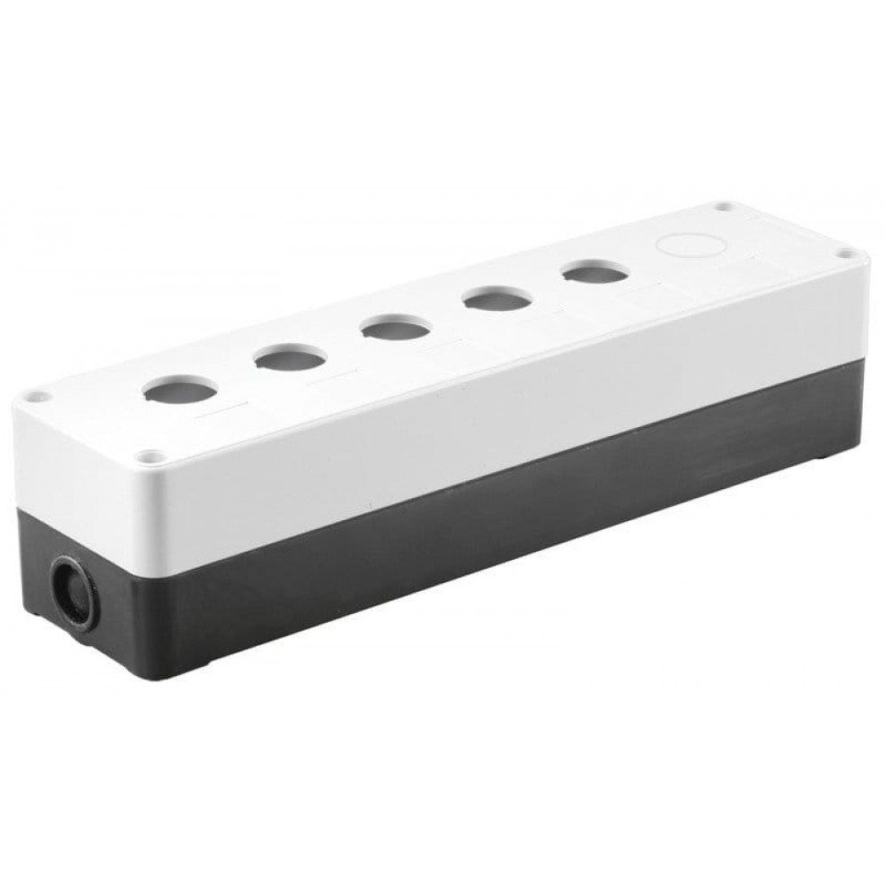 Корпус КП105(6) для кнопок 5(6) мест белый (BKP10-6-K01). Корпус для кнопочных постов. IEK