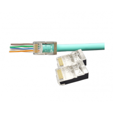PLEZ-8P8C-U-C6-SH-100 (100 шт). Разъем RJ-45. Hyperline PLEZ-8P8C-U-C6-SH-100 (100 шт). Разъем RJ-45. Hyperline