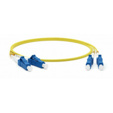 FC-D2-9-LC/UR-LC/UR-H-15M-LSZH-YL. Патч-корд волоконно-оптический одномодовый. Hyperline