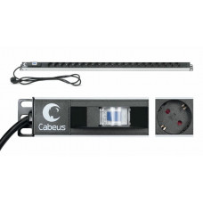 PDU-16-20S-B (9551c). Блок розеток. CABEUS