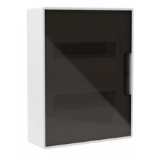 Щиток настенный с дверцей 24 модуля белый FRAME с 4 шинами PEN (F24W1WD). Щиток настенный. ДКС