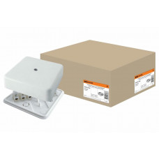 Коробка КР 100х100х29 ОП с клеммной колодкой, белая, IP40 (SQ1401-0208). Распаячная коробка. TDM ЕLECTRIC
