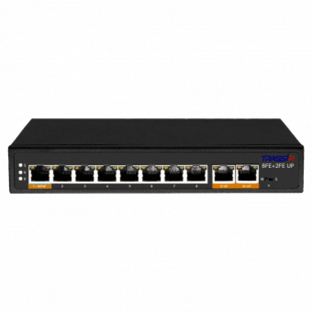 TR-NS1110-120-8POE. Коммутатор с PoE. Trassir