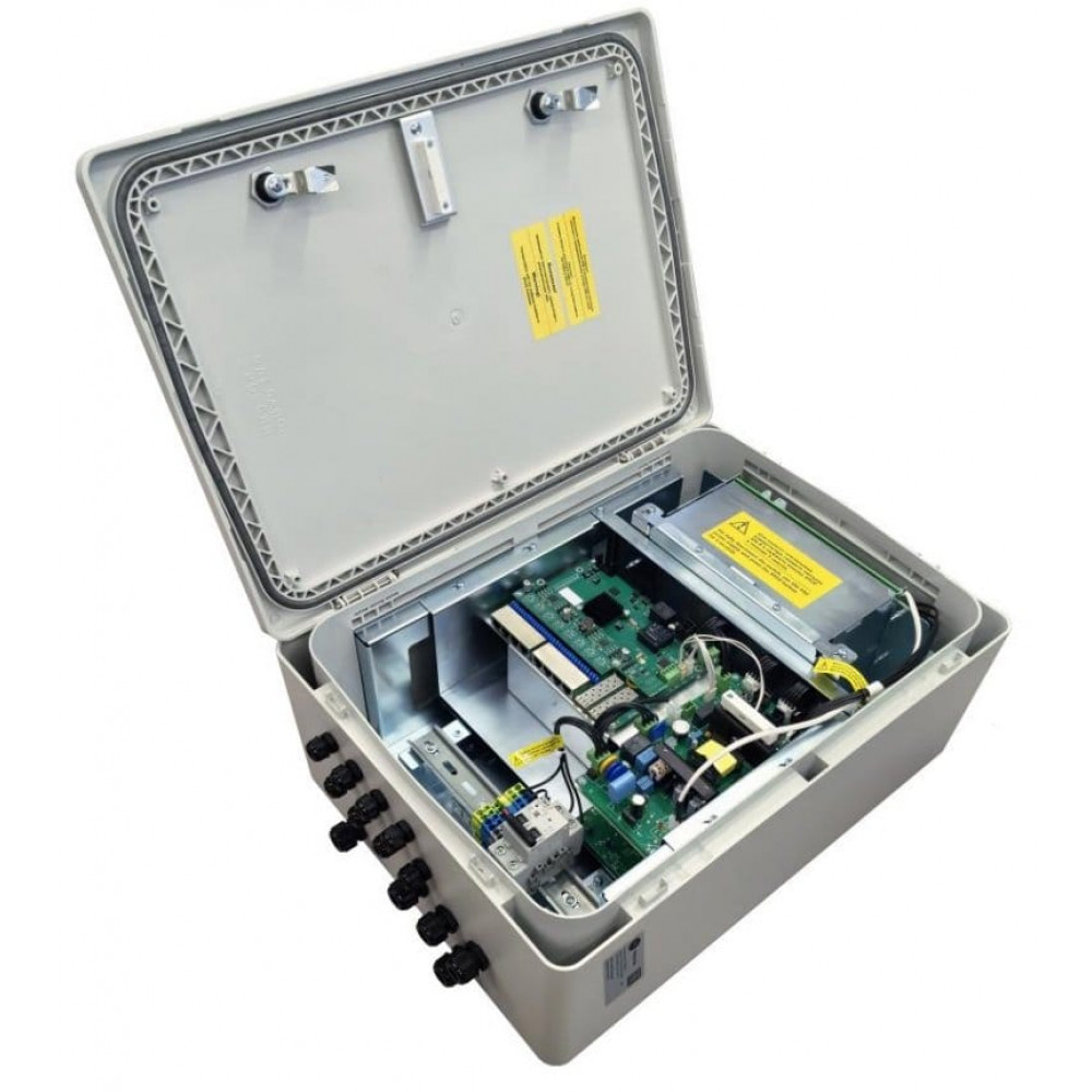Tfortis PSW+UPS-Box 8х2Pro. Коммутатор для подключения 8 камер. TFortis
