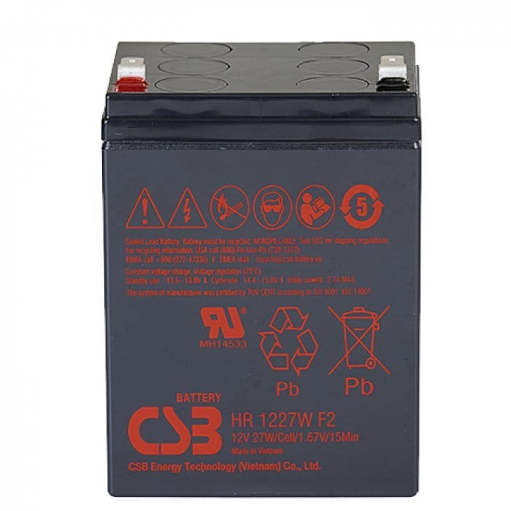 CSB HR 1227W. Аккумулятор герметичный свинцово-кислотный. CSB